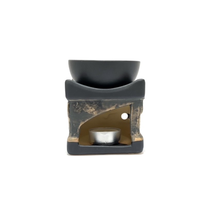 Керамична арома лампа „Черен Слон“ – голяма