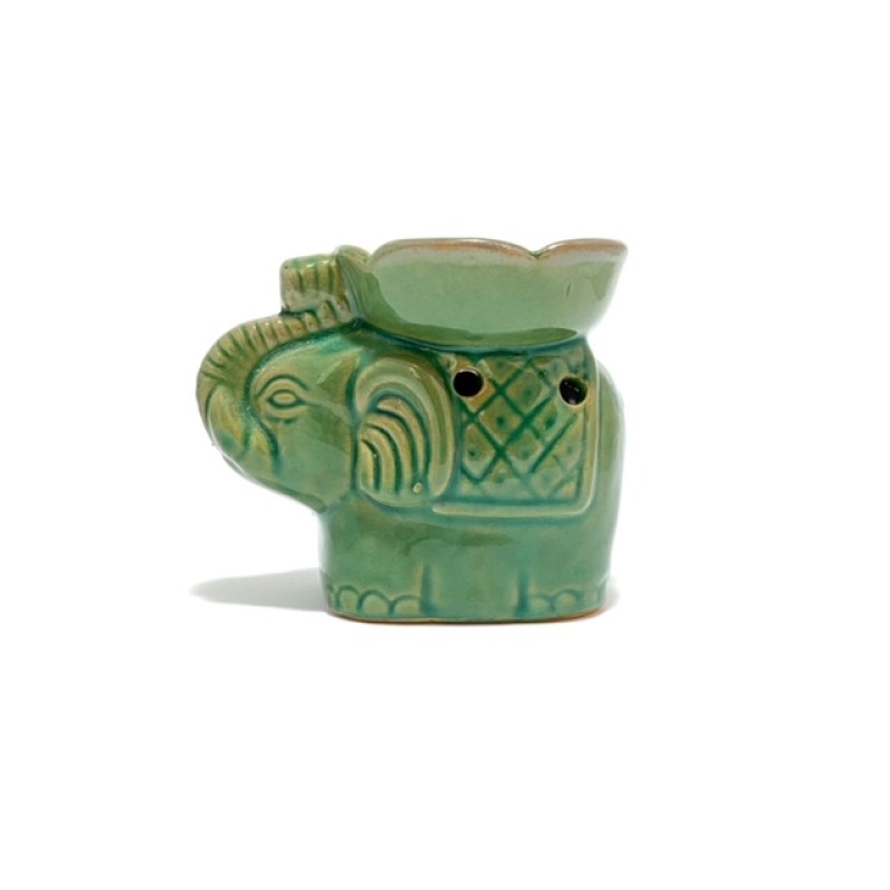 Керамична арома лампа „Зелен Слон“